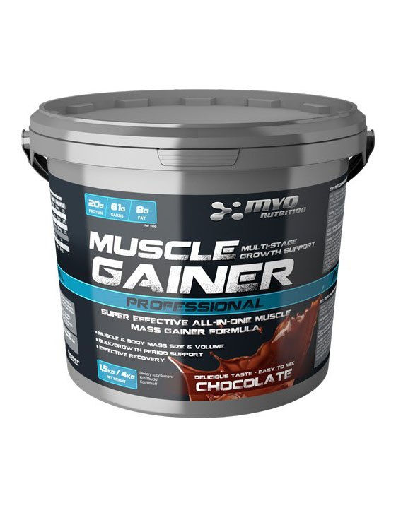 MYO Nutrition Muscle Gainer 3kg - Chocolate