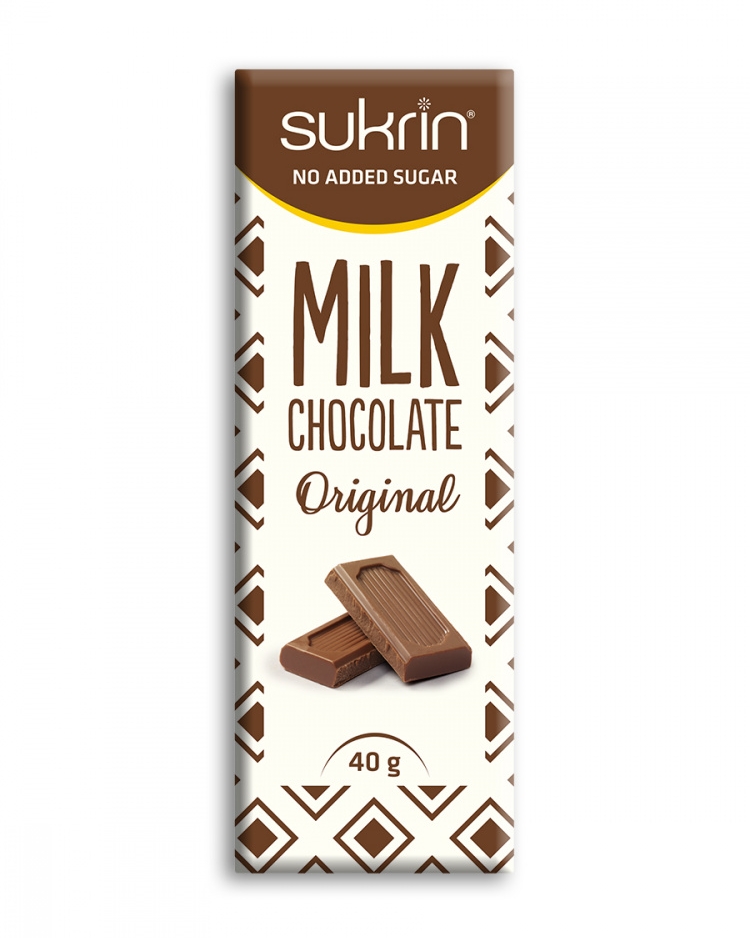 Funksjonell Mat Sukrin Melkesjokolade 40g