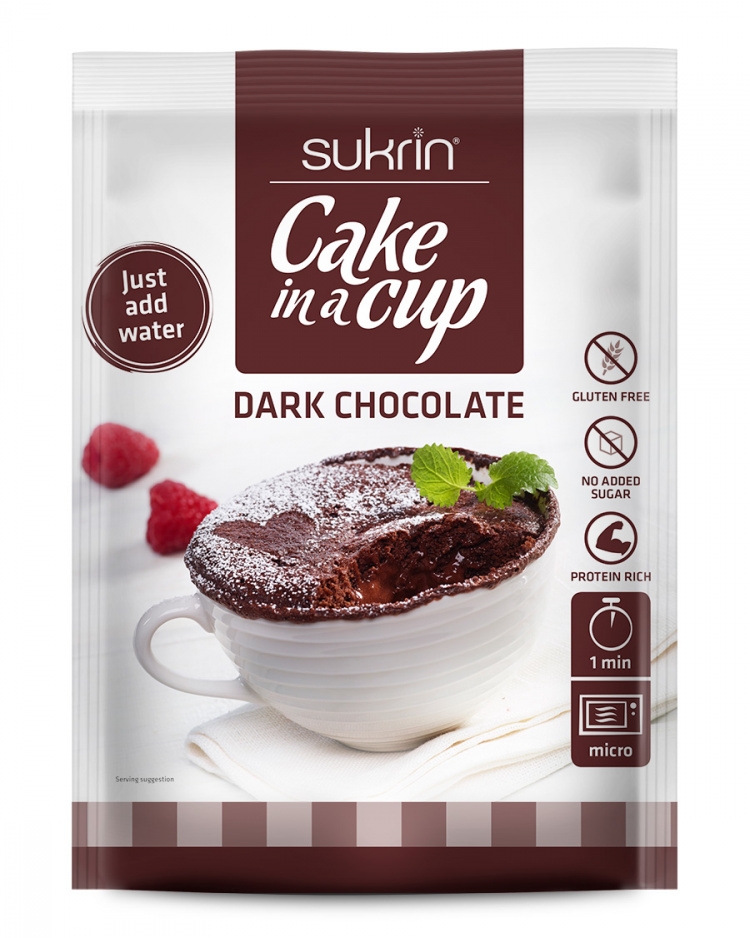 Funksjonell Mat Sukrin Cake In A Cup Dark Chocolate 75g