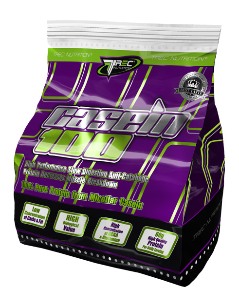 TREC Nutrition Casein 100 Jordbær/Banan 600g