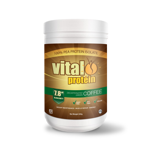 Vital Greens Proteinpulver Kaffesmak - 500 gram