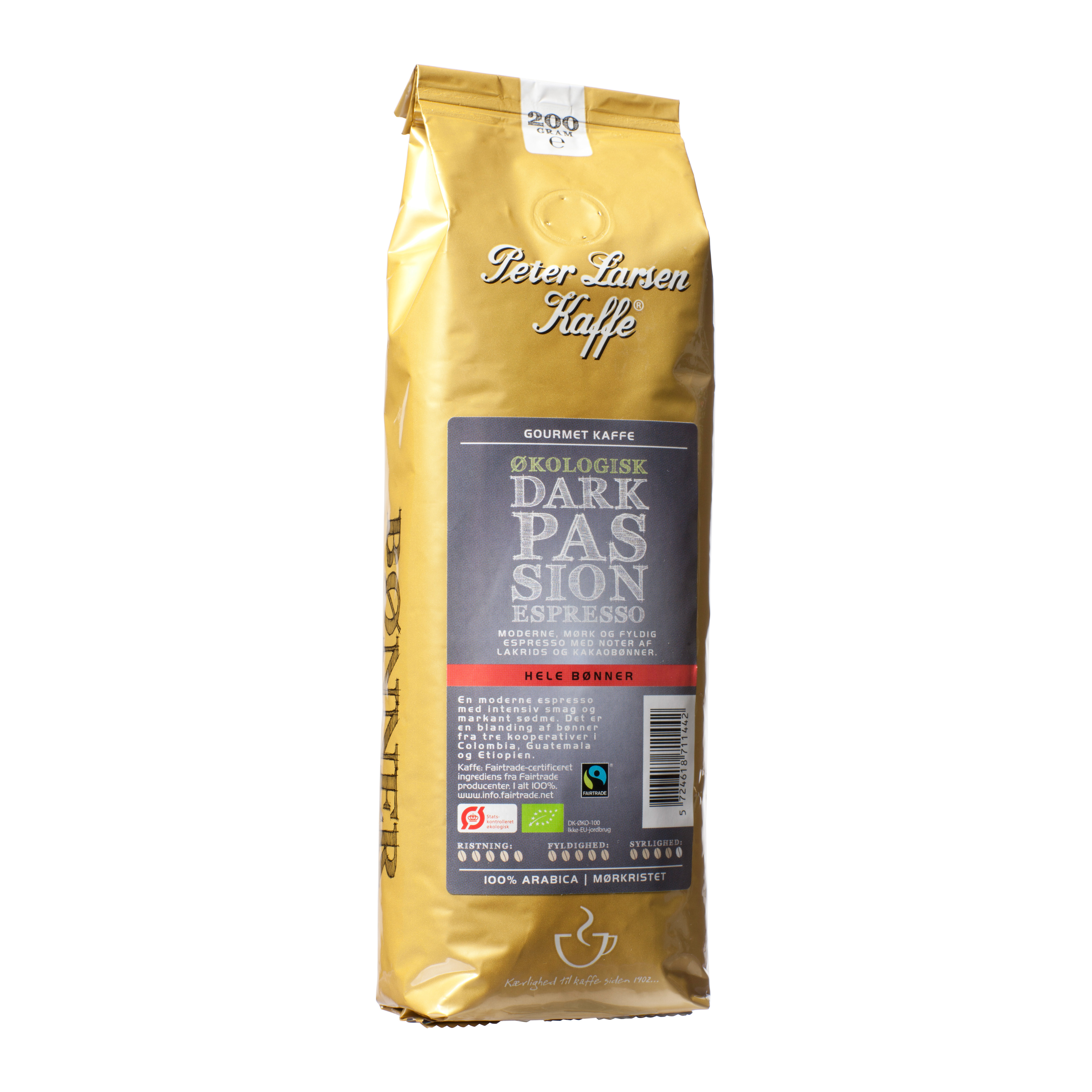 Peter Larsen Økologisk Dark Passion Espresso 200g