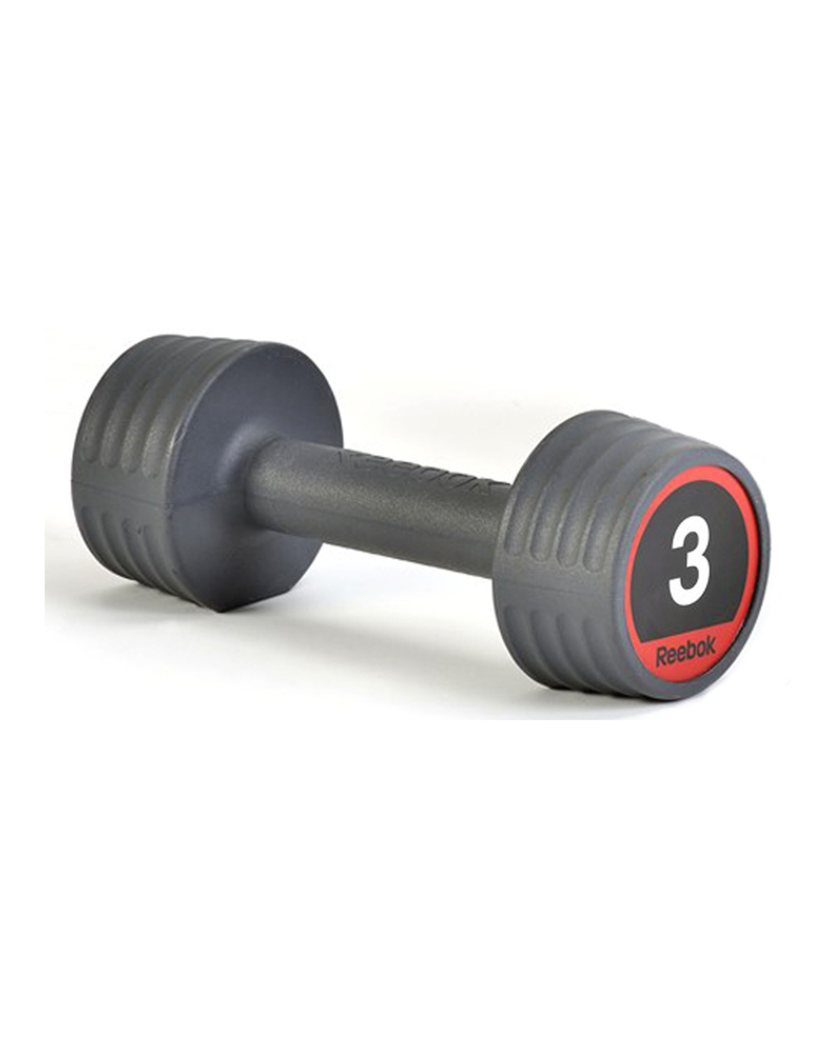 Reebok Studio Rubber Handweight 3kg Grey