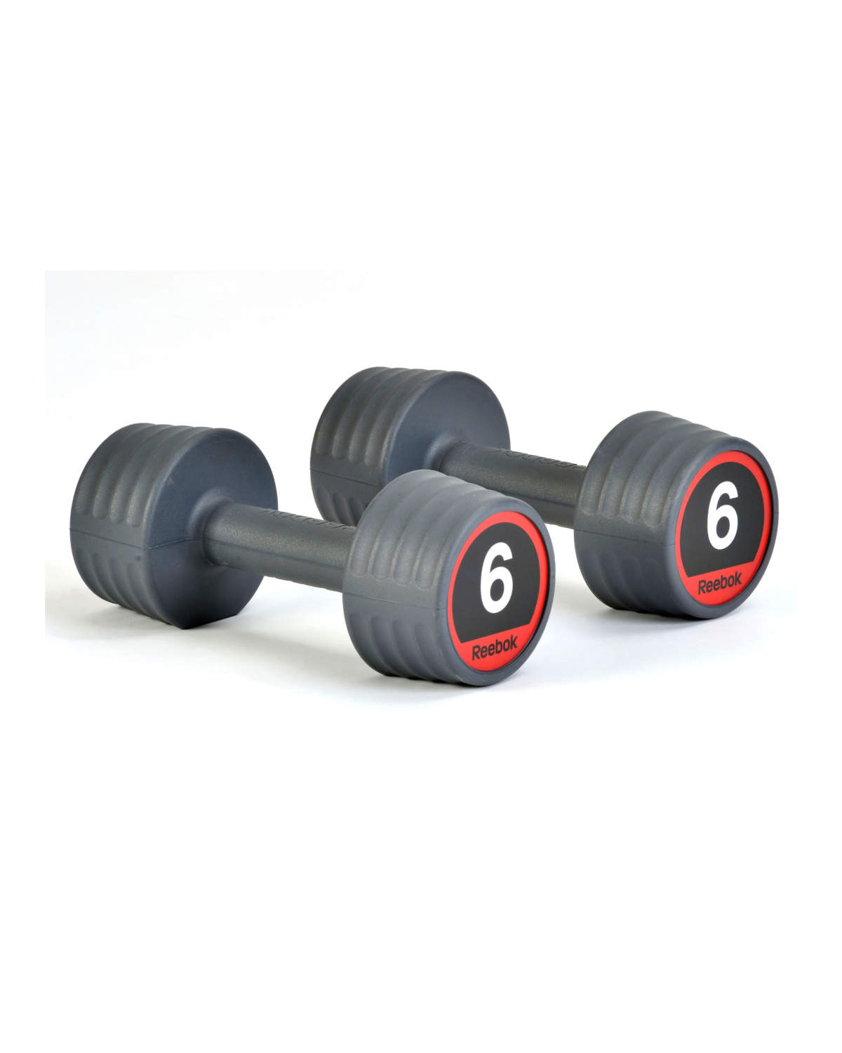 Reebok Studio Rubber Handweight 6kg Grey