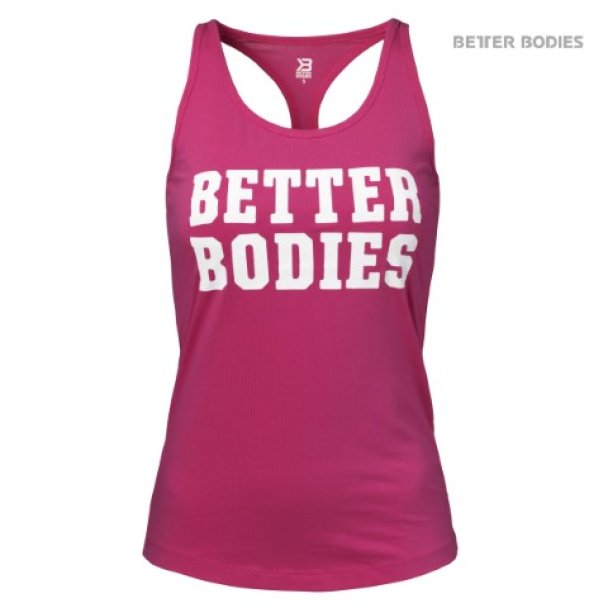 Better Bodies Womens Printed T-back Pink/White - L