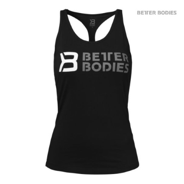 Better Bodies Womens Printed T-back Black - S