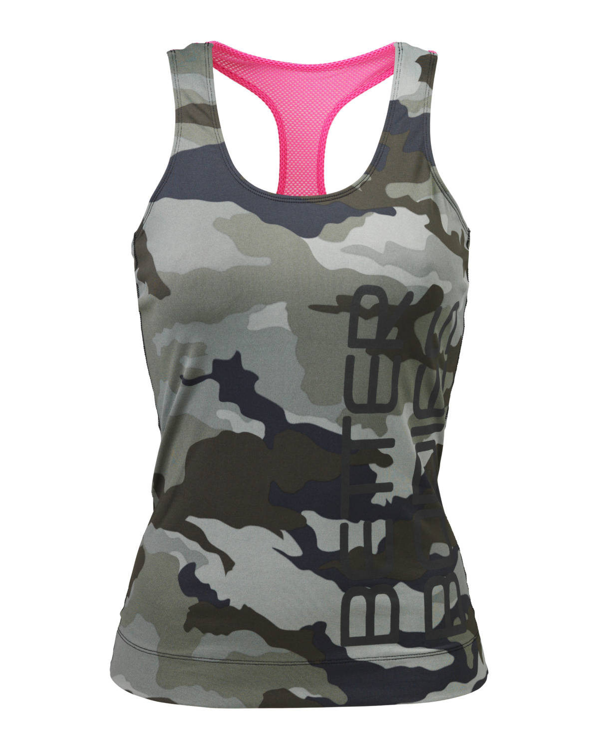 Better Bodies Womens Athlete T-back Green camoprint - M