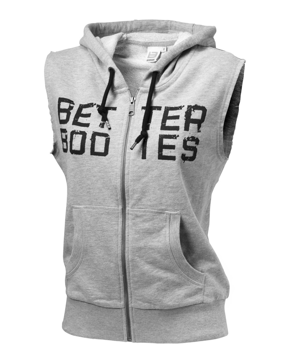 Better Bodies Womens Athletic S/L hood Greymelange - M