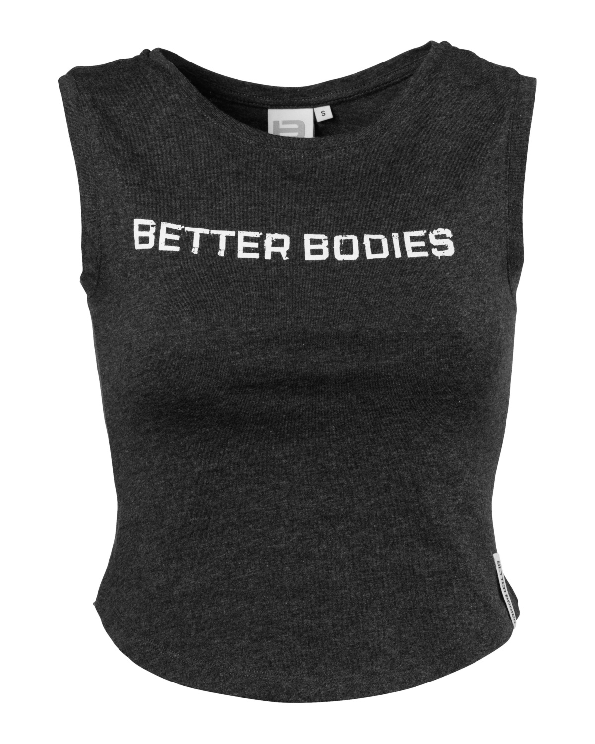 Better Bodies Womens N.Y short top Antracite melange - S