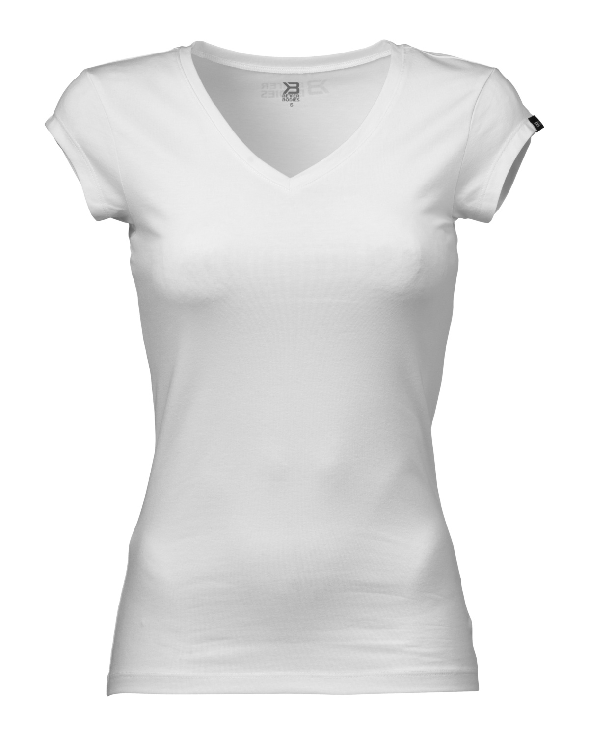 Better Bodies Womens V-Tee White - L