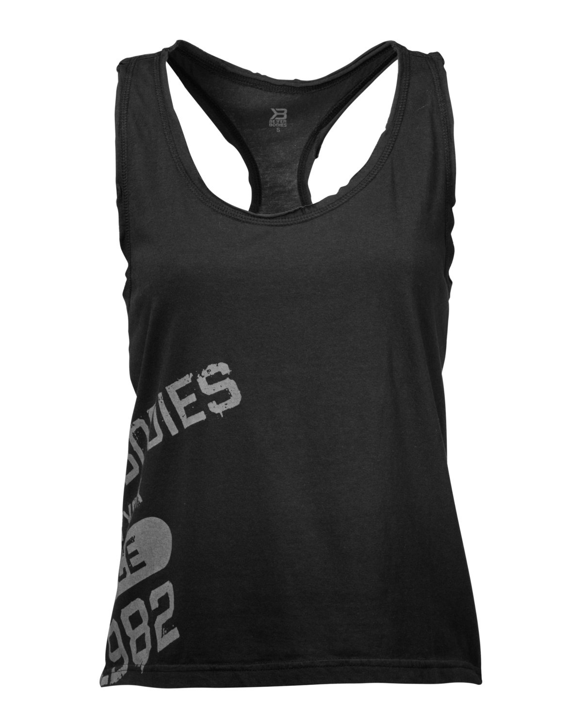 Better Bodies Womens Leisure Raw T-Back Wash black - M