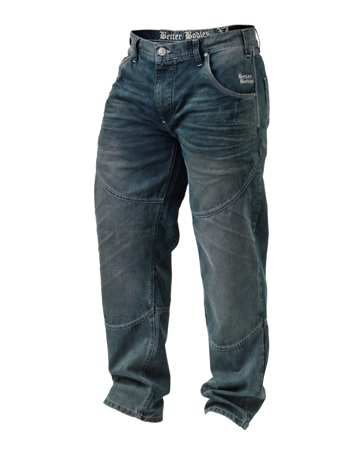 Better Bodies Mens Straight fit denim Tinted blue - XXL