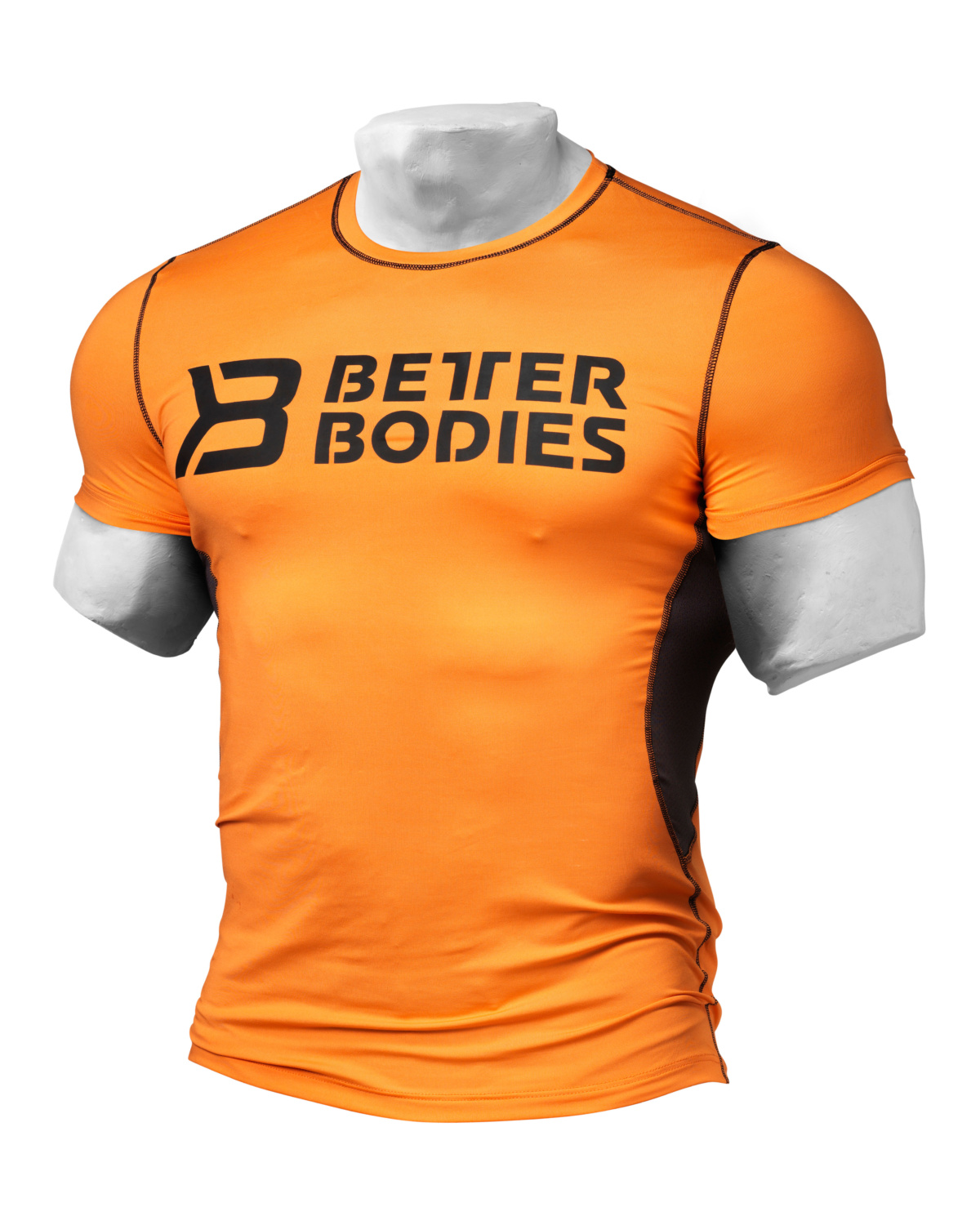 Better Bodies Mens Tight Function Tee Orange/grey - M