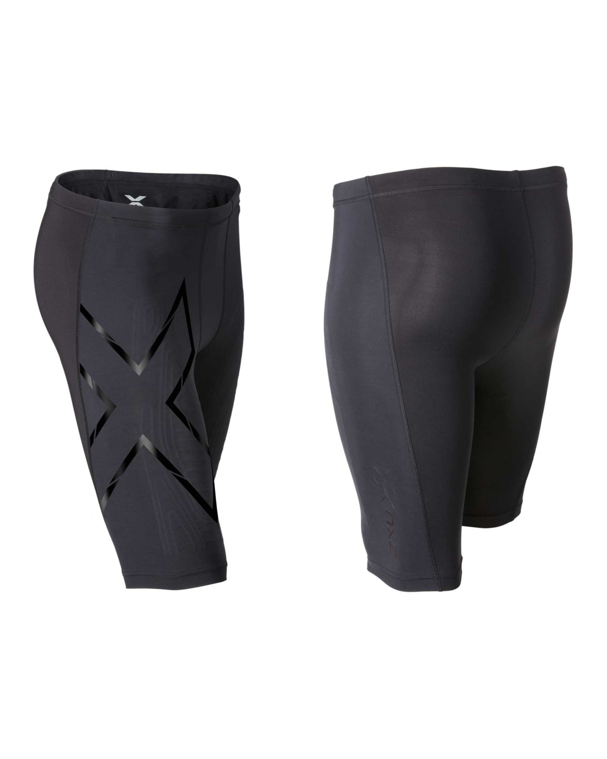 2XU Elite MCS Compression Shorts Mens Black/Black Nero logo - S