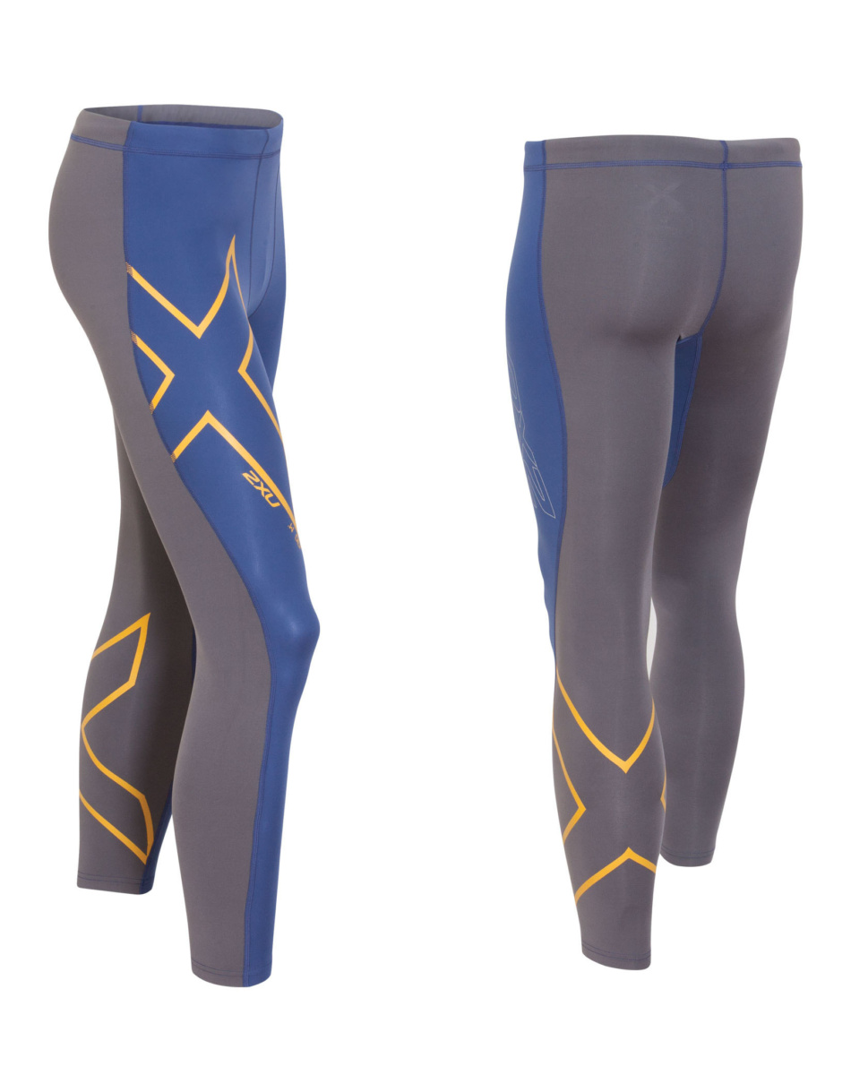Wind Thermal Compression Tights Mens Mountain Blue/Slate -