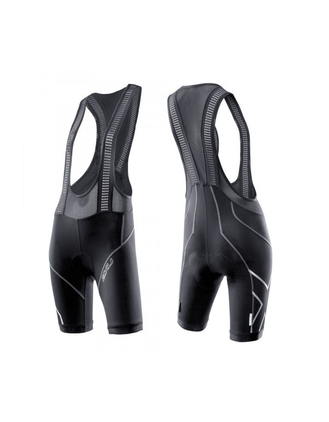 2XU Compression Cycle Bib Short Womens Black/Black - XS