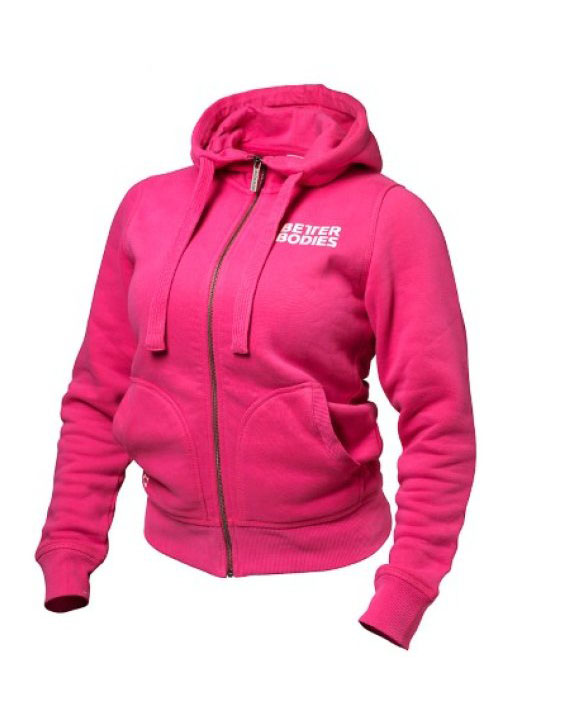 Better Bodies Womens Soft Hoodie Hot Pink - M