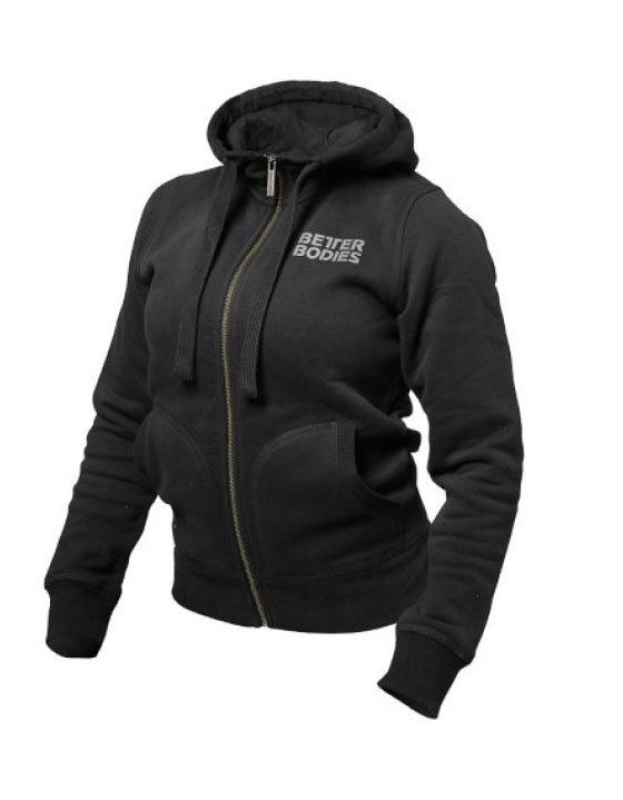 Better Bodies Womens Soft Hoodie Black - M