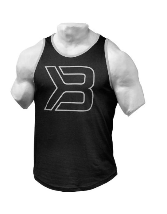 Better Bodies Mens Jersey Tank Black - L