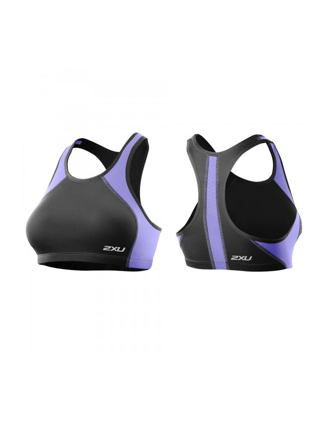 2XU Perform Tri Top Womens Black/Amethyst - XS