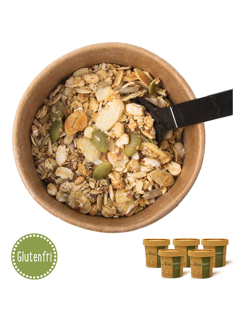 Naturbit Granola - Original 5-pakning - protein for