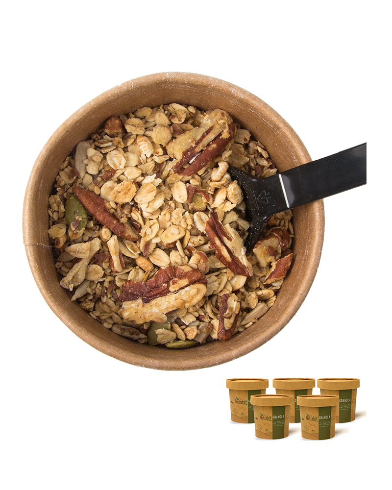 Naturbit Granola - Ristet Pekannøtt, 5-pakning - protein for