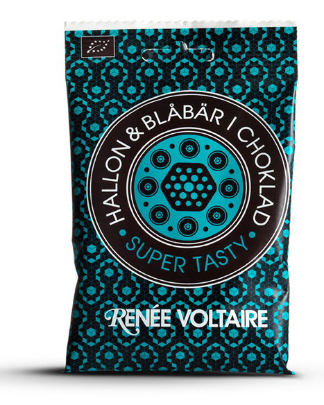 Bringebær og blåbær med sjokolade, 55 gram