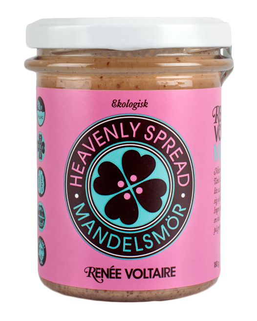 Økologisk mandelsmør, 180 gram - med protein