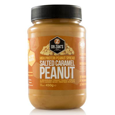 Dr Zaks High Protein Peanut Spread Salted Caramel 462g