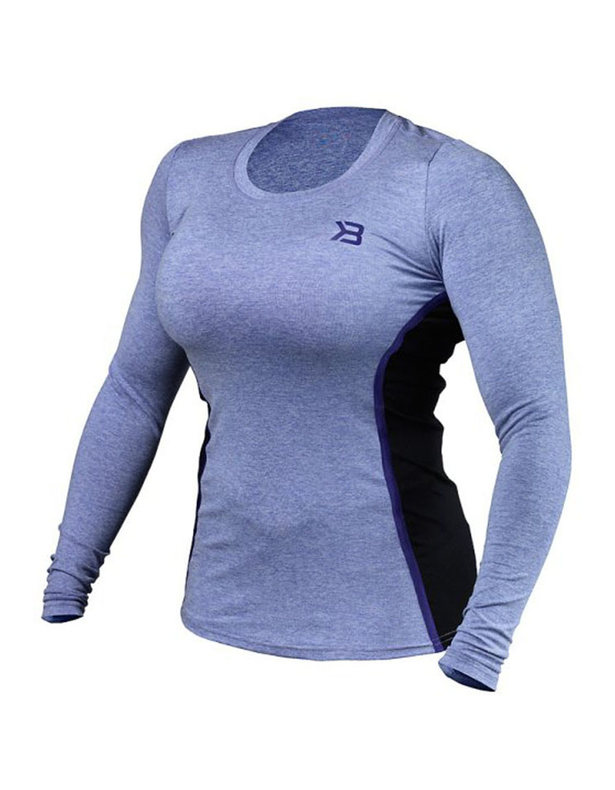 Better Bodies Womens Performance Shape Longsleeve - Purple melange - L