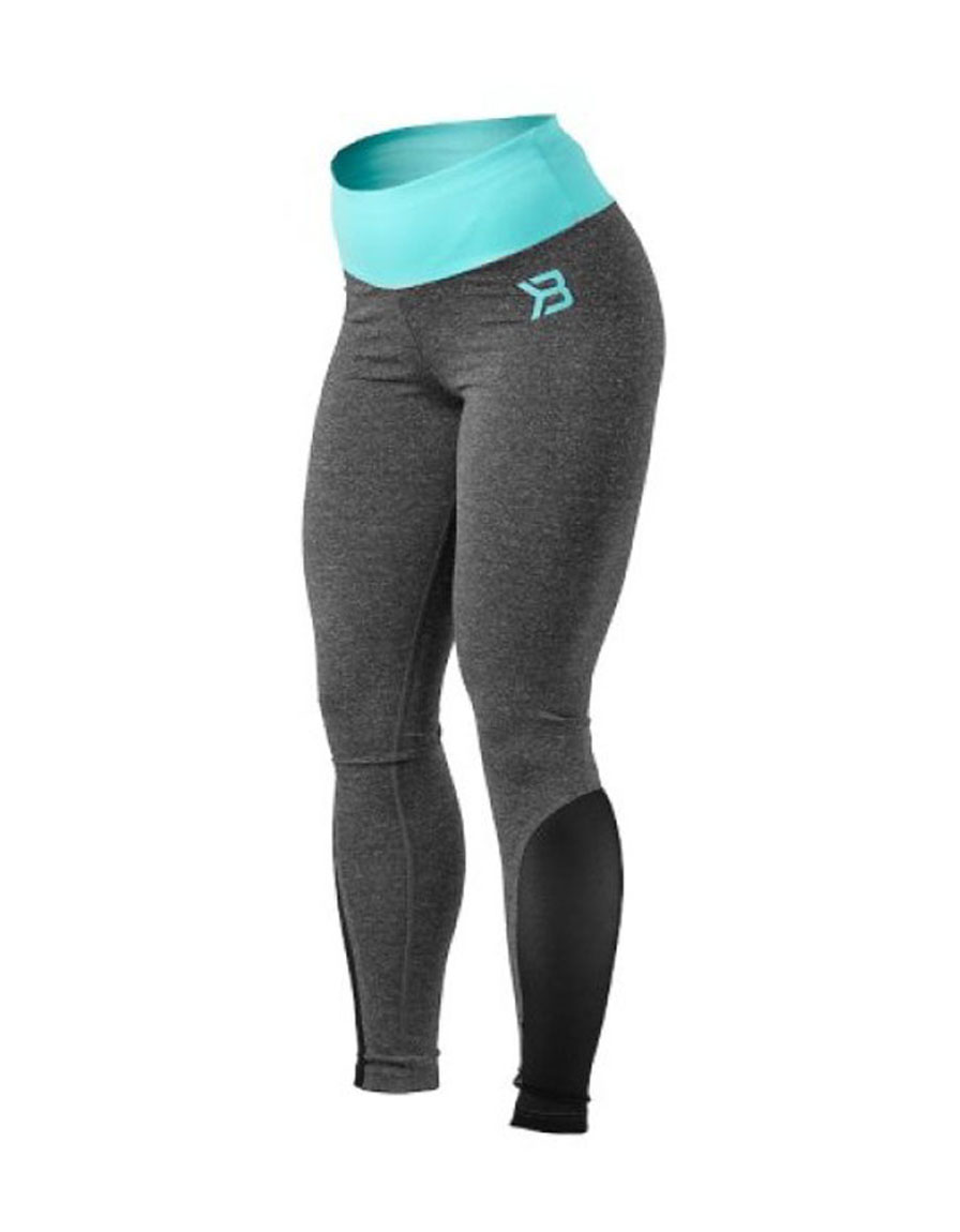 Better Bodies Womens Shaped Tights Anthracite/light aqua - XS