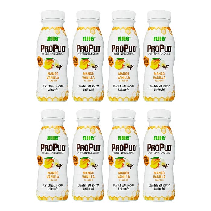 NJIE ProPud Milkshake Mango & Vanilje 8x330ml