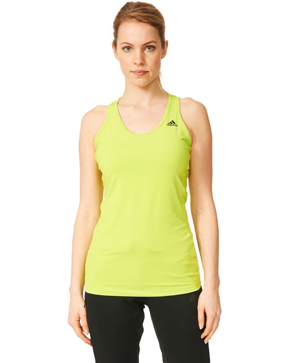 adidas Womens Athletic Tank Yellow - L