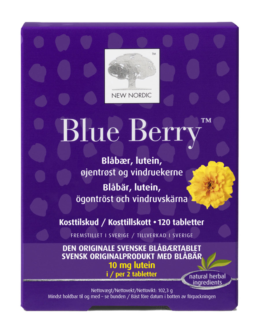 New Nordic Blue Berry Original - 120 tbl