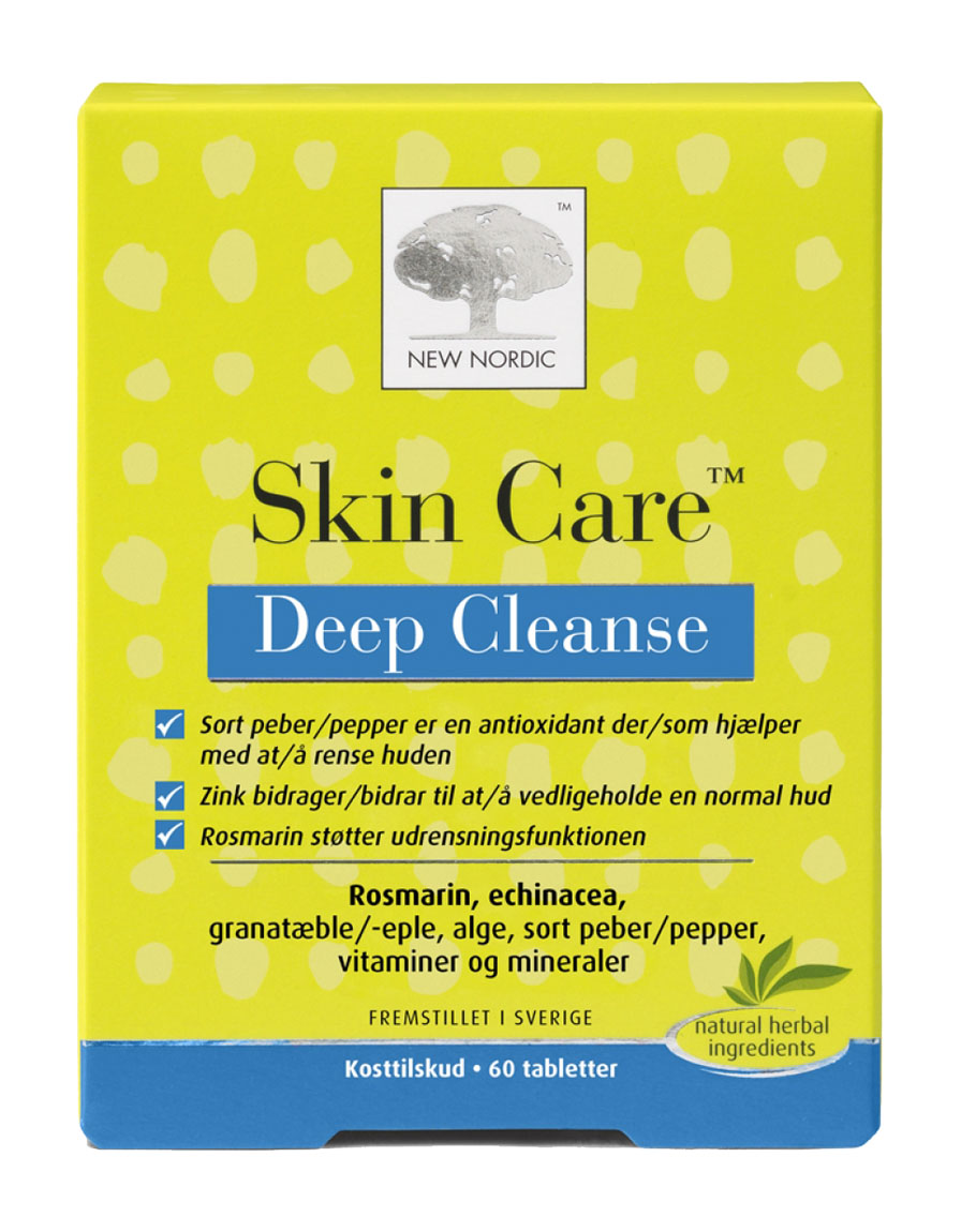 New Nordic Skin Care Deep Cleanse - 60 tbl