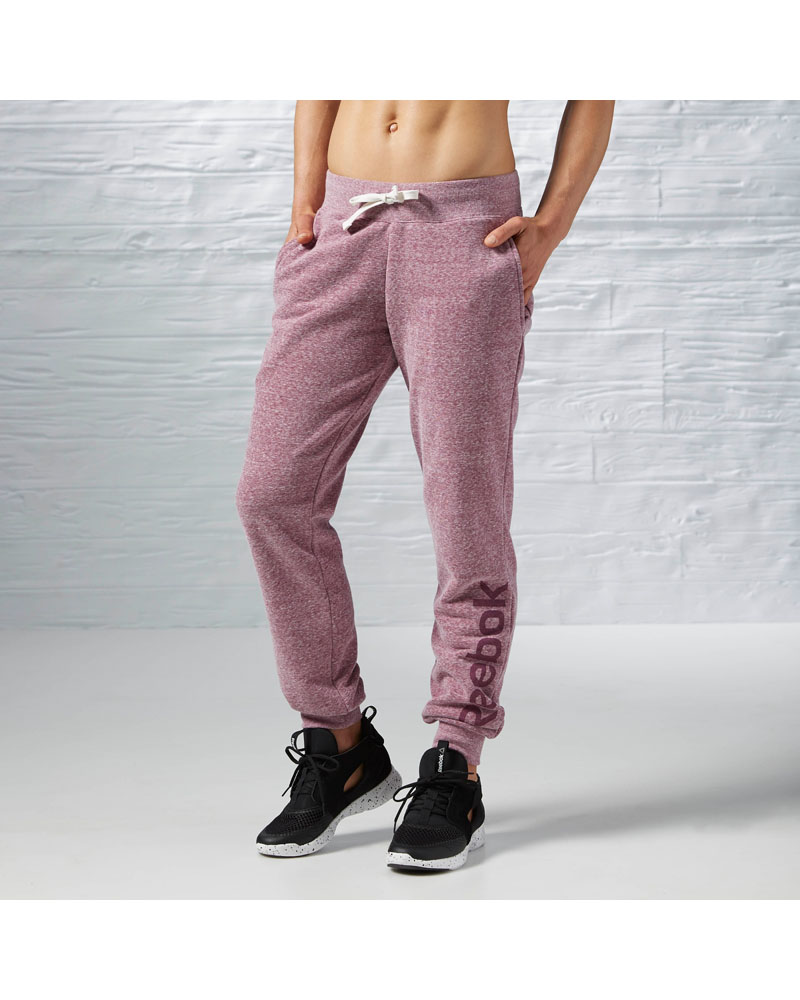 Reebok Womens Elements Logo Pant - Rebel Berry - L - during workout