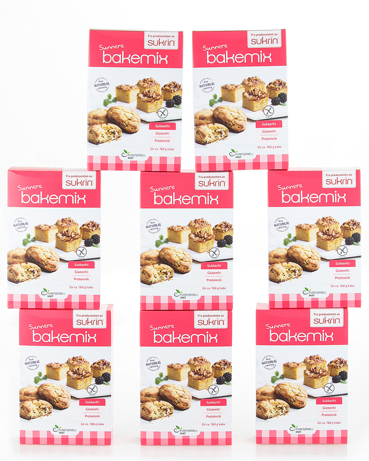 Funksjonell Mat Sunnere Bakemix 340g - 8-pakning - protein gluten