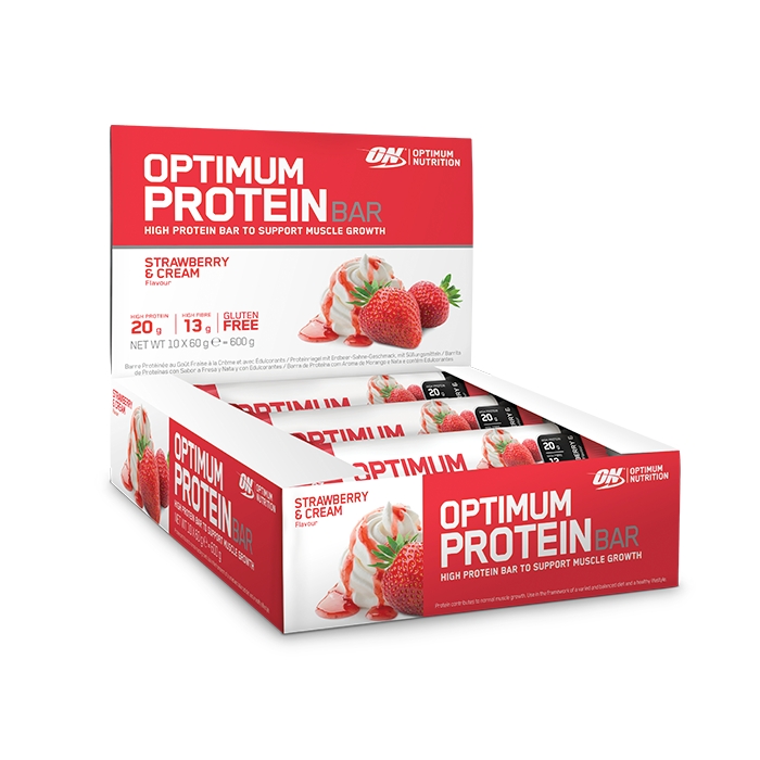 Optimum Nutrition Bars Strawberry & Cream 10x60g