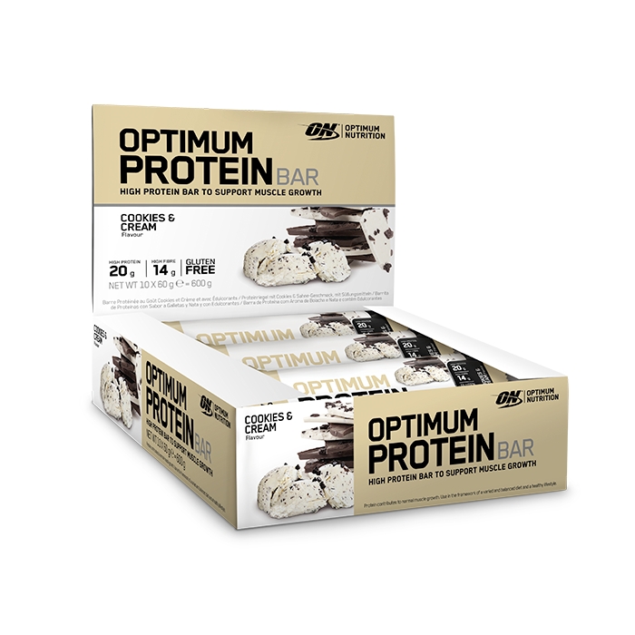 Optimum Nutrition Bars Cookies & Cream 10x60g