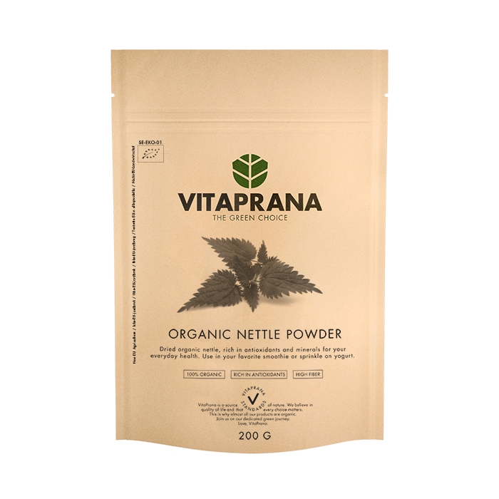 Vitaprana Økologisk Neslepulver 200g - protein powder for smoothies