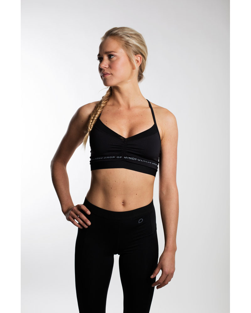 Drop of Mindfulness Bennett Bra - Black - S - sports bh