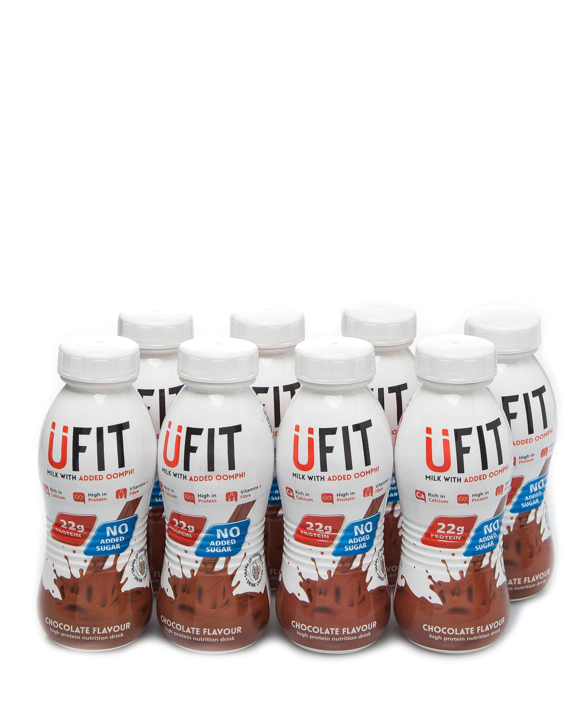 Ufit Proteinshake Sjokolade 8x330ml - vitamin c