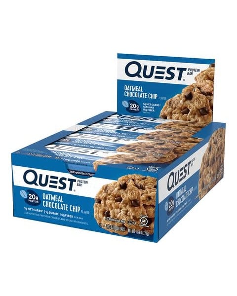 Quest Bars Oatmeal Chocolate Chip 12x60g - protein for