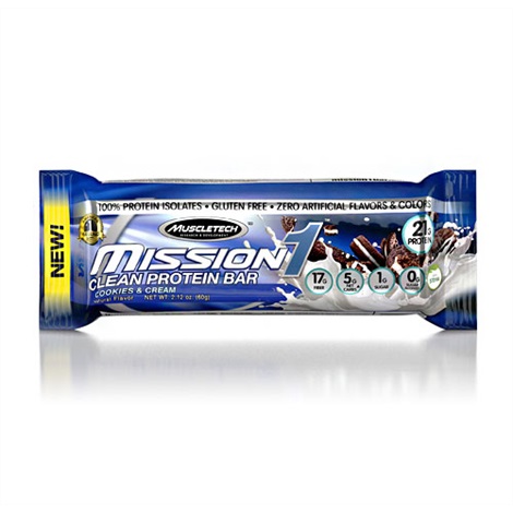 Mission1 Clean Cookies & Cream 60g - protein bar