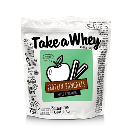 Take-A-Whey Proteinpannekaker Eple & Kanel 500g - uten salt