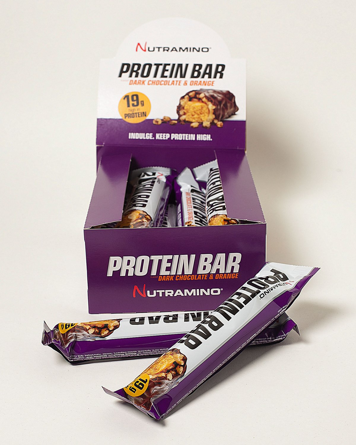 Nutramino Proteinbar Dark Chocolate & Orange 12x64g - post workout