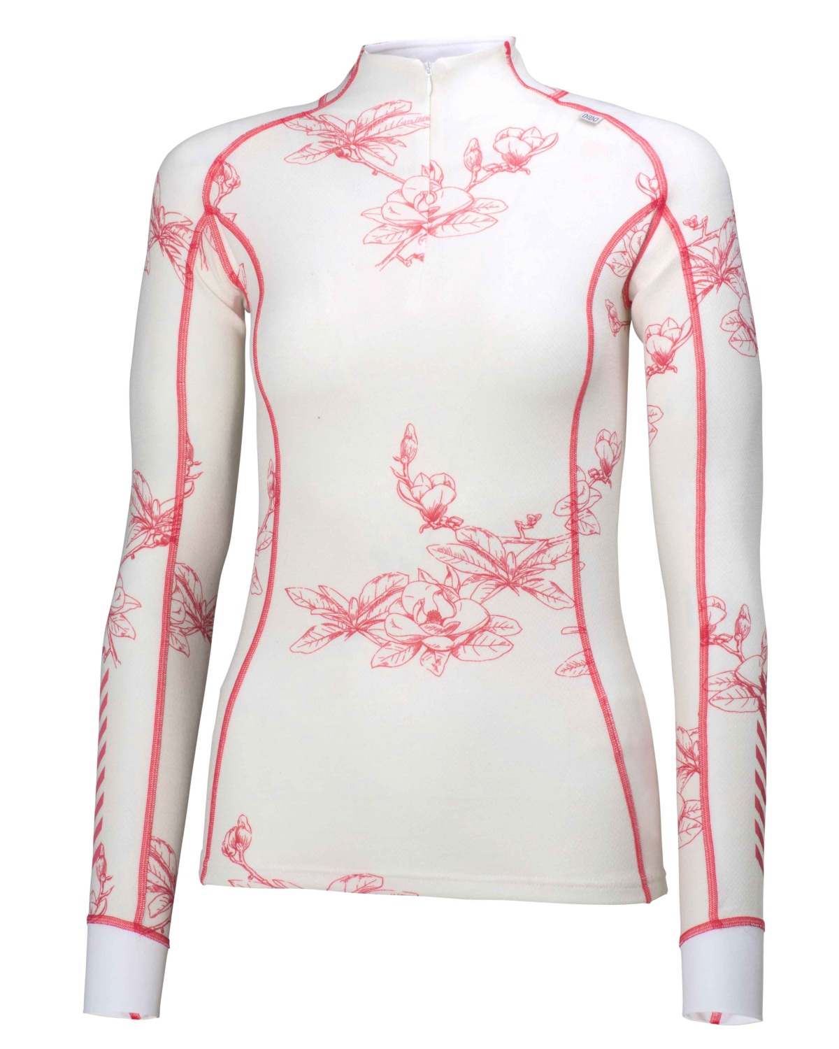 Helly Hansen Women Warm Freeze 1/2 Zip, White/Pin - L - merinoull