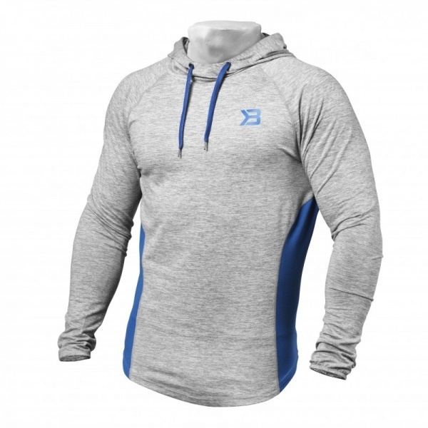 Better Bodies Mens Performance Mid Hood Greymelange - S - xxl