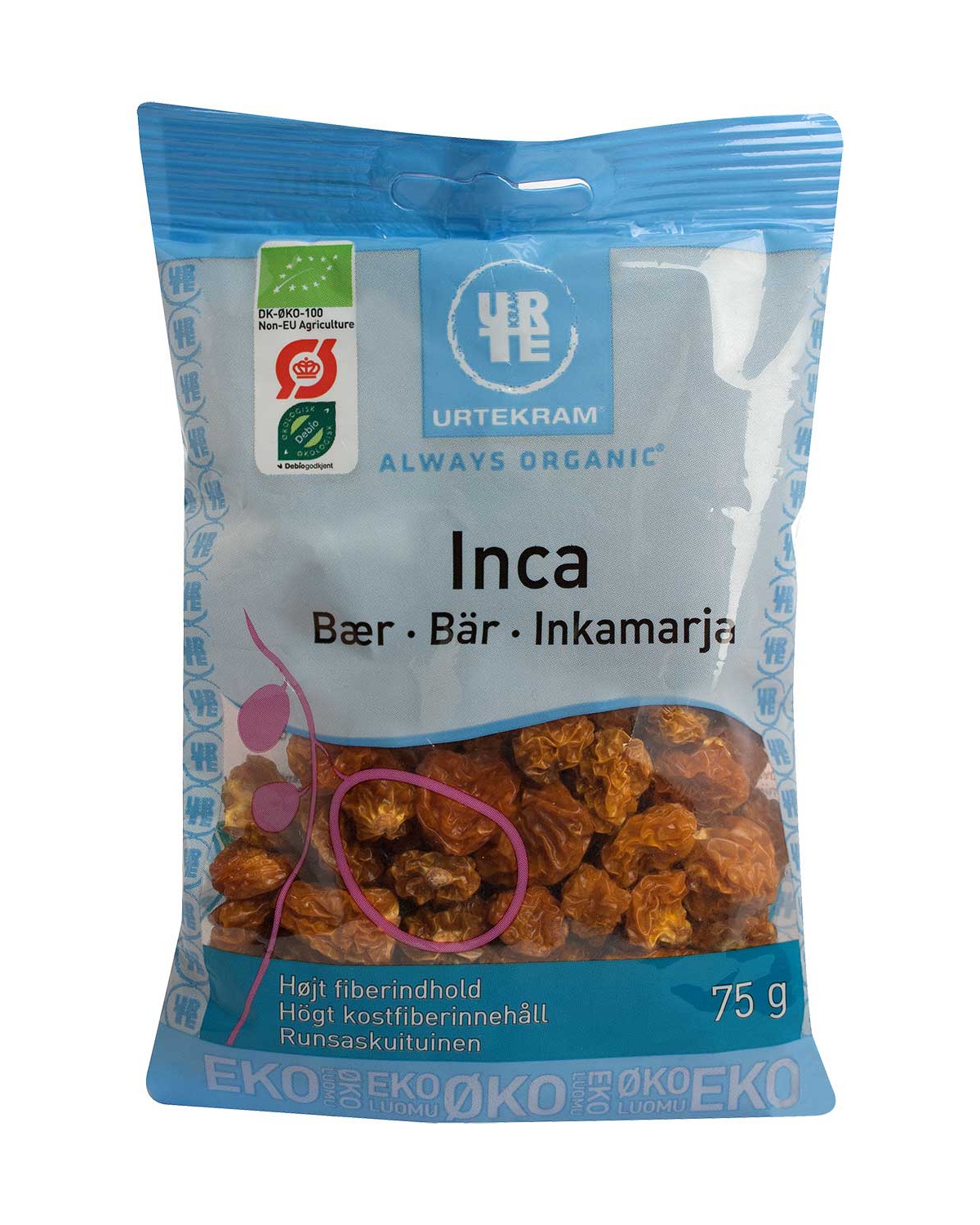 Urtekram Økologiske Inkabær 75g - protein snacks