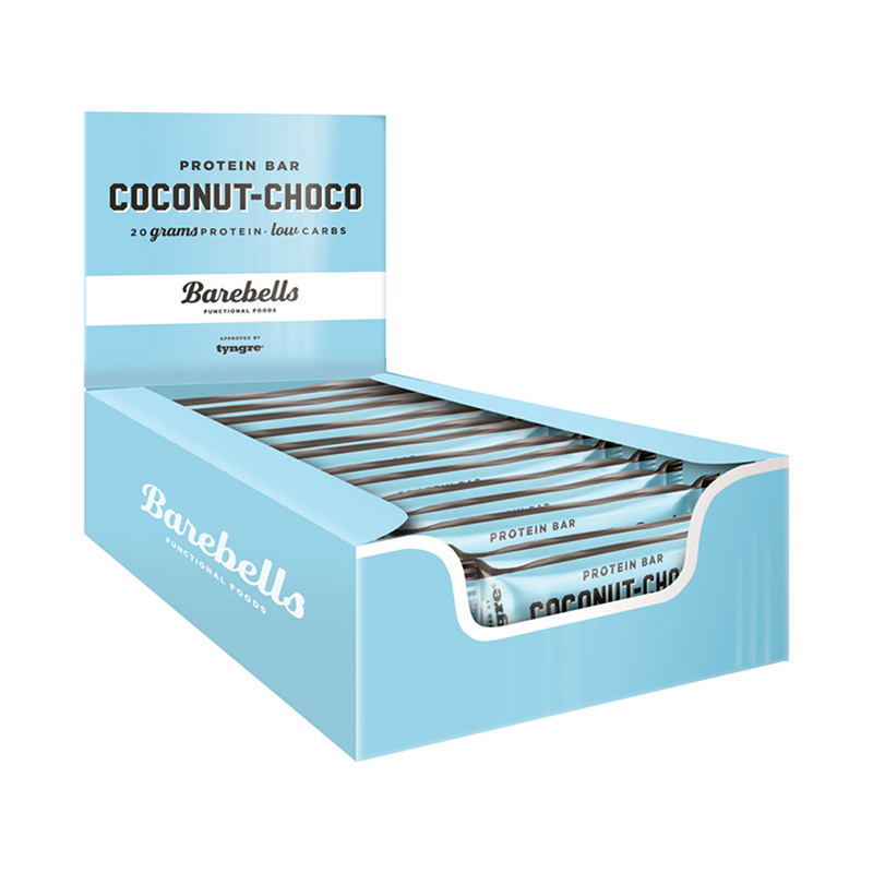 Barebells Protein Bars - Coconut Chocolate, Box of 12 - 1.9oz/55g - Aqua  Terra Performance